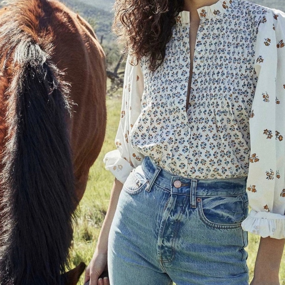 Doen Silene Top Floral Meadow size Small